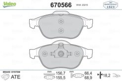 Ön Fren Balatası Renault Laguna Iı 01 05 Laguna Iıı 07 15 Megane Iı 02 - 7701206598-7701208183-7701209808