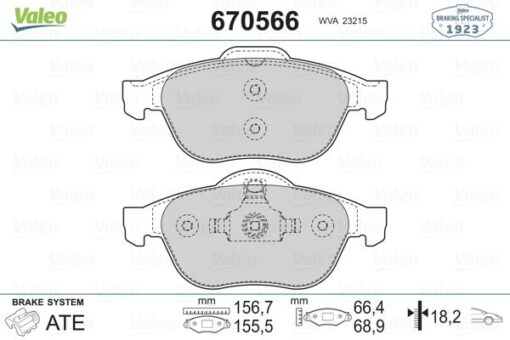 Ön Fren Balatası Renault Laguna Iı 01 05 Laguna Iıı 07 15 Megane Iı 02 - 7701206598-7701208183-7701209808