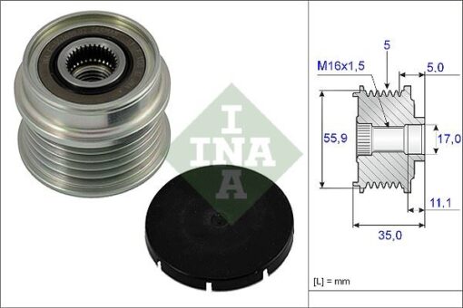 Alternatör Kasnağı Passat-a4-a6 1.6-1.8t Benzin -1.9 Tdı Afn-alz-alt-avf-awt - 038903119M-022903119D-038903119J