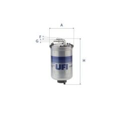 Yakıt Filtresi Polo 5 1.2-1.4tdı Rapıd Fabıa 1.2-1.6tdı Ibıza 4 1.2-1.6tdı - 6RF127400A