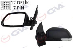 Dış Dikiz Aynası Sol Polo 05 Elektrikli Isıtmalı Asferik 5 Fiş Vm-377ehal - 6Q1857507P-6Q1857507AD9B9