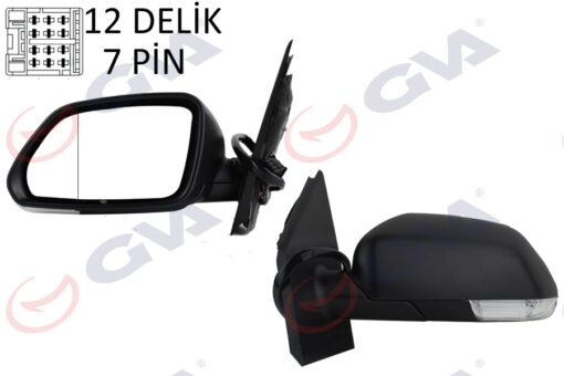Dış Dikiz Aynası Sol Polo 05 Elektrikli Isıtmalı Asferik 5 Fiş Vm-377ehal - 6Q1857507P-6Q1857507AD9B9
