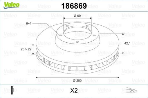 Ön Fren Aynası Astra H 1.4-1.6 04 Merıva 1.6 03 Combo 1.3 Cdti 4.05 280x25x4dlxhavalı 569067-95526653-95526654-93197712 - 569007-569006-93181113-93175376