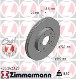 Ön Fren Aynası Insıgnıa B 16 Inç 18 Astra J 09 Zafıra C 11 Cruze 09 300x26x5dlxhavalı 13502051 - 569076-569070-13502052-95527031