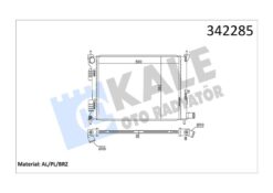 Radyatör Brazing Accent Blue 1.4i-1.6i- İ20 1.4i 500x382x16 - 253101R000-253104L000