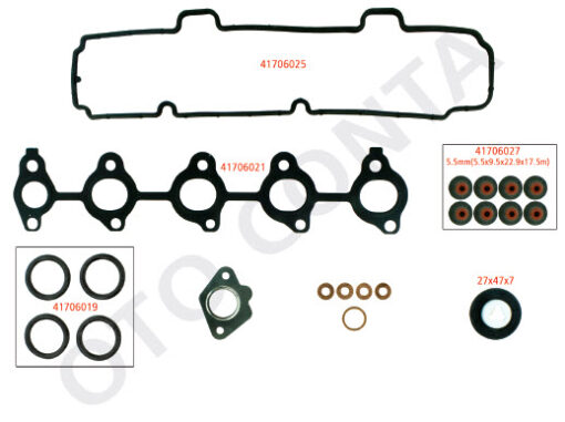 Üst Takım Contası P107-p206-p307-bıpper-nemo-fıesta-fusıon 1.4hdı Dv4 Teflon Keçeli Skc Siz - 2S6Q6008-0197.AV
