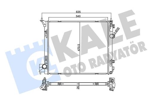 Radyatör Nıssan Qashquai / Xtrail 1.6l 2013 - 214104EB0A-214104EB1A-2140000Q3J