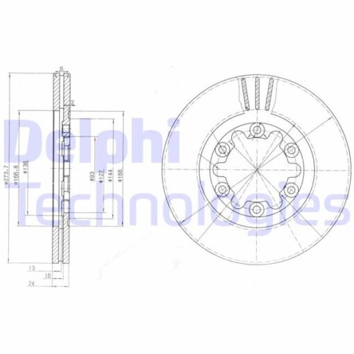 Ön Fren Dısk Havalı 273.7mm Ranger 4x4 98 06 Mazda B2500 98 06 4x4 - XM341027BA-UH7433251-3902839