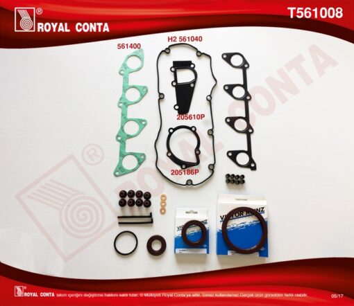 Motor Takım Conta Reınz Keçeli S.lastikli P307-p406-boxer 2.0 Hdi Skc Siz - 0197.X4