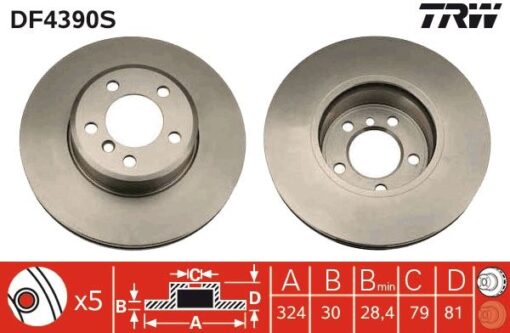 Fren Dıskı On Adet Bmw E65 E66 02 08 - 34116864049