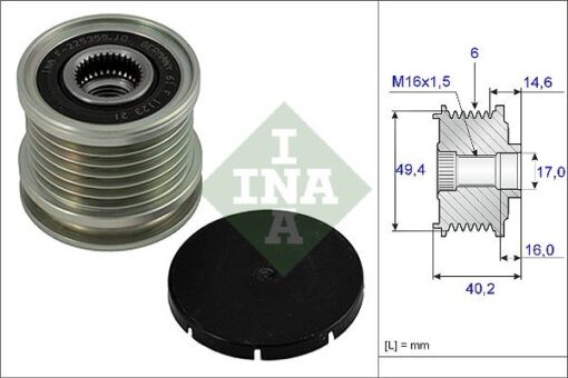 Alternatör Gergi Rulmanı Alternatör Kasnağı Golf3-passat-crafter 1.9-2.0 Tdı 1y-aaz-afn-cktb - 028903119P-028903119AA-028903119AQ