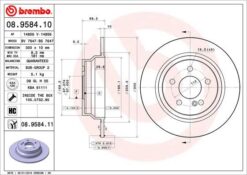Fren Dıskı Arka Mercedes W211 S211 C218 W212 S212 - A0004231012