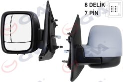 Dış Dikiz Aynası Sol Trafıc-vivaro 14 Elektrikli Isıtmalı Astarlı Asferik 5 Fiş Vm-976ehpal - 963666705R-963025418R-4422997