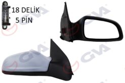 Dış Dikiz Aynası Sağ Astra H 04 Elektrikli Isıtmalı Astarlı Konveks 5 Fiş Vm-968ehpr 13312981 - 6428273-6428918-6207118