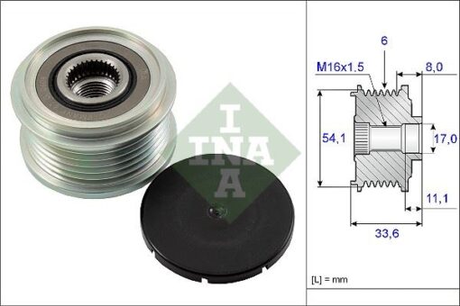 Alternatör Kasnağı Rulmanlı Ducato-sucudo-boxer-jumper-partner-berlıngo 2.0 Hdı 02 Mondeo 07 - 77362558-5705.AS