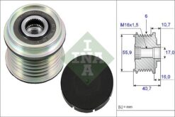 Alternatör Kasnağı Rulmanlı Clıo Iı-kng-mgn-scenıc 1.9dcı-1.9dtı-lgn Iı 1.8 16v-2.0 16v F9q - 7701055871-7701477502-7701207807