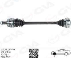 Komple Aks Arka Sağ Bmw E81 E87 E82 E88 E90 E91 E92 658mm - 33217547076