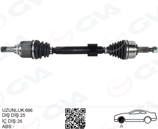 Ön Aks Sol Renault Megane Iv 1.3 Tce - 1.5 Dcı Euro 6 M-t Snz-tl4 16- - 391014832R-8201494687