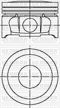 Motor Piston Segman Std P307-p206-partner-berlıngo-c3-c4 1.6 16v Tu5jp4 78.5mm - 0628.N0-0628.N2