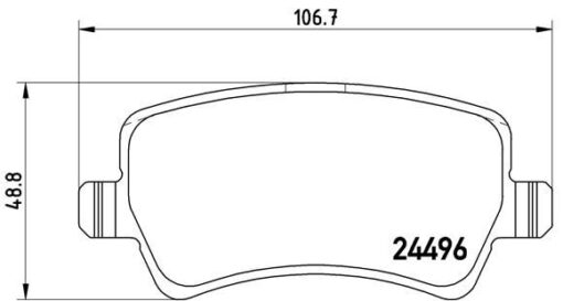 Arka Fren Balatası S-max 09 06 Galaxy Iıı 06 Volvo S60 10 S80 06 V60 -v70 06 Xc60 08 Xc70 06 Range Rover Evoque 11 - 6G912M008FD-30794554-LR027129