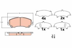 Ön Balata Renault Kadjar 15 Koleos Iı 15 Nıssan Qashqaı J11 13 X Traıl Iıı 14 - 410604EA0A-D10604CA0A-410601596R