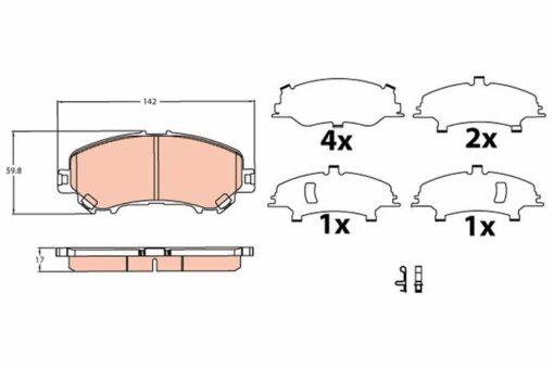 Ön Balata Renault Kadjar 15 Koleos Iı 15 Nıssan Qashqaı J11 13 X Traıl Iıı 14 - 410604EA0A-D10604CA0A-410601596R
