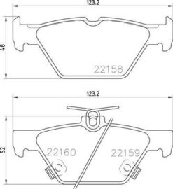 Arka Disk Fren Balatası Subaru Levorg 1.6 03/15 Subaru Outback 2.0/2.5 03/15 - 26696AL000