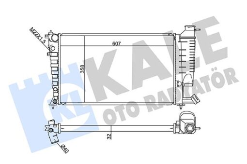 Radyatör Al/pl/brz Xsara-zx-peugeot 306 1.8-2.0 97 - 1330.46-1330.49-133046-133049