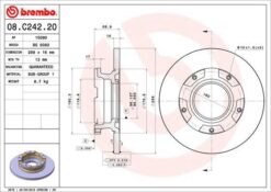Arka Fren Dısk Aynası Transıt Custom V362 2.2tdcı 12 Cap 288 16 - BK212A097BA-BK212A097FA-BK212A097HA