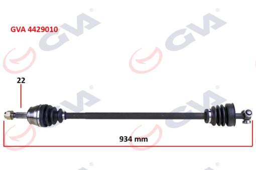 Komple Aks Sağ Doblo 1.9d 01 934mm - 46307999-46308347