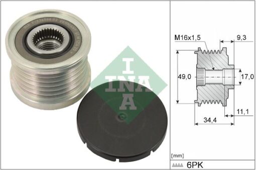 Alternator Rulmanı Bmw E81 E87 E82 E88 E46 E90 E91 E92 E93 E60 E83 E84 E85 - 12317552352