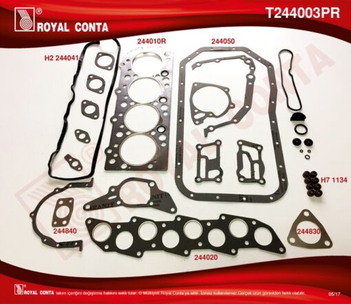 Motor Takım Conta.süper Subap Keçeli L300-h100