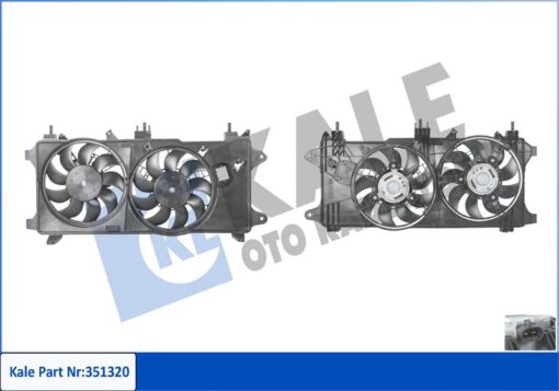 Fan Motoru Davlumbazlı Fıat Doblo 1.3 Mjet 03 1.9jtd 01 Euro Iv Çift Motorlu Ac Klimalı - 51755591