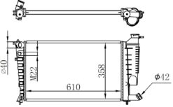 Radyatör Segmanlı Al/mknk Xsara 1.4-1.6-1.8-2.0 98 00-zx92 -peugeot 306 1.4-1.6-1.8 97 98 - 1330.45-1330.C7-1331.CS-9633070580