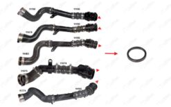 Turbo Borusu Contası Plastik Boru Hariç Ok İle Gösterilen Conta Dacıa Duster Hs 1.5 Dci 4x4 K9k 658-856-858-898 13-18 - 8201313260-8201316998-144604343R