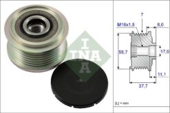 Alternatör Gergi Kasnağı Ford Transıt 2.2 155ps 11 Ranger Tke 2.2 155ps 12 Custom V362 12 Dt244 Defender L316 Toyota Hılux 7 Alt.no Bosch 0121615003 - CC1T10300CD-BK3T10300EB-6C1T10300CD