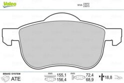 Ön Balata Volvo S60 00-10 S80 98-06 V70 97-07 Xc70 00-07 S70 97-00 - 8634921-8623861-31262503-WVA23072