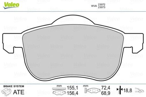 Ön Balata Volvo S60 00-10 S80 98-06 V70 97-07 Xc70 00-07 S70 97-00 - 8634921-8623861-31262503-WVA23072