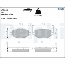 Arka Fren Balatası Otomatik El Freni Corsa F-c4-208-2008-ds3 - 1643574280-1680301680