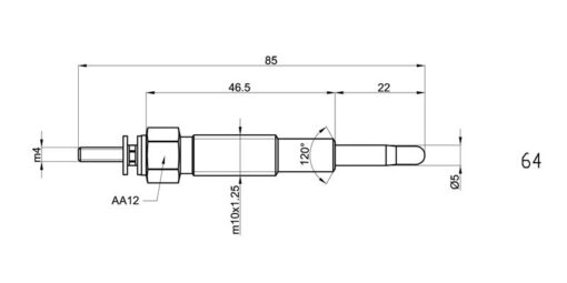 Kızdırma Bujisi Y-701j Ford Ranger 2.5-kıa Sportage 2.0-mazda 2.5d 4wd Ym-vıtara 2.0 Td - XM3412A342BA-OK71018140-RFN118601A