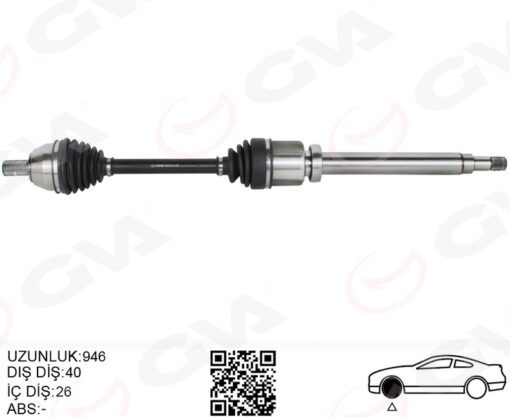 Ön Aks Komple Sağ Ford Mondeo Iv 2.0 Tdcı-1.6 Tdcı 07 14- Galaxy 2.0 Tdcı 07 14 S-max 2.0 Volvo S60 Iı D3-d4-d5 12 15 S80 Iı 2.5 T -2.0 Tdcı -2.4 D- D5 V60 D3 -d4-d5-2.4 D5 V70 Iıı D3 - 6G913B436FE-6G913B436EB-1460805