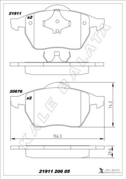 Disk Fren Balatası Ön Bora 1998-2005-golf Iıı-ıv-new Beetle 1999-2010-passata3 1996-2003-tt 98-06 - 1J0698151L-8N0698151