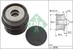 Alternatör Kasnağı Rulmanlı Toyota Aurıs Corolla 1.6l 1zr-fe 1zr-fae Zre151 Zre181 Zre185 07-18 / Avensıs 1.6l 1zr-fae Zrt270 09- / Verso 1.6l 1zr-fae Zgr20 09 - 6 Kanal - 274150T010-274150T060-274150T022
