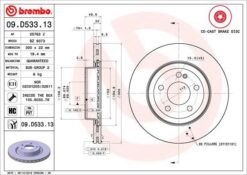 Fren Dıskı Arka Mercedes W205 S205 C205 A205 C257 W213 C238 - A0004231812