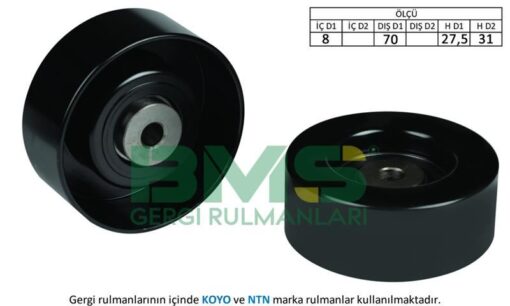 Alternatör Gergi Rulmanı Caddy 1.9d 96-00 - Polo 1.7 Sdı-1.9d-1.9 Sdı 94-01 - 028145278M