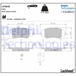 Ön Fren Balatası Corsa F E 19 Mokka E 20 208 19 2008 19 C4 20 Ds3 18 302mm - 1681371180