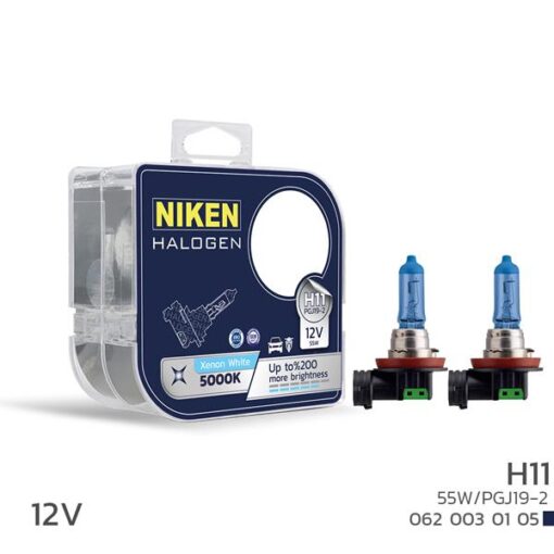 Nıken 12v H11 55w Beyaz Işık Ampul Pg319-2 5000k - UNIVERSAL