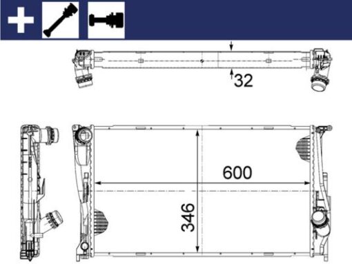 Motor Su Radyatoru Bmw N47 N57 M57 E81 E82 E87 E88 E90 E92 E93 E84 Mekanık Sanz - 17117788903
