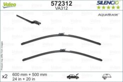 Valeo Silencio Aquablade Flat Blade Va312 X2 600 500 Mm Volvo V60 06/18 Isıtma Özellikli - 31693567
