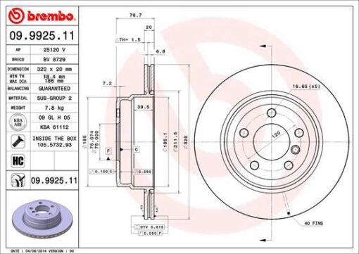 Fren Dıskı Arka Bmw X5 E70 Lcı F15 X6 E71 F16 - 34216793247-34216886479